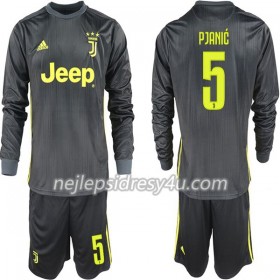 Fotbalový Dres Juventus Miralem Pjanic 5 Dětské Alternativní 2018/19 Dlouhý Rukáv